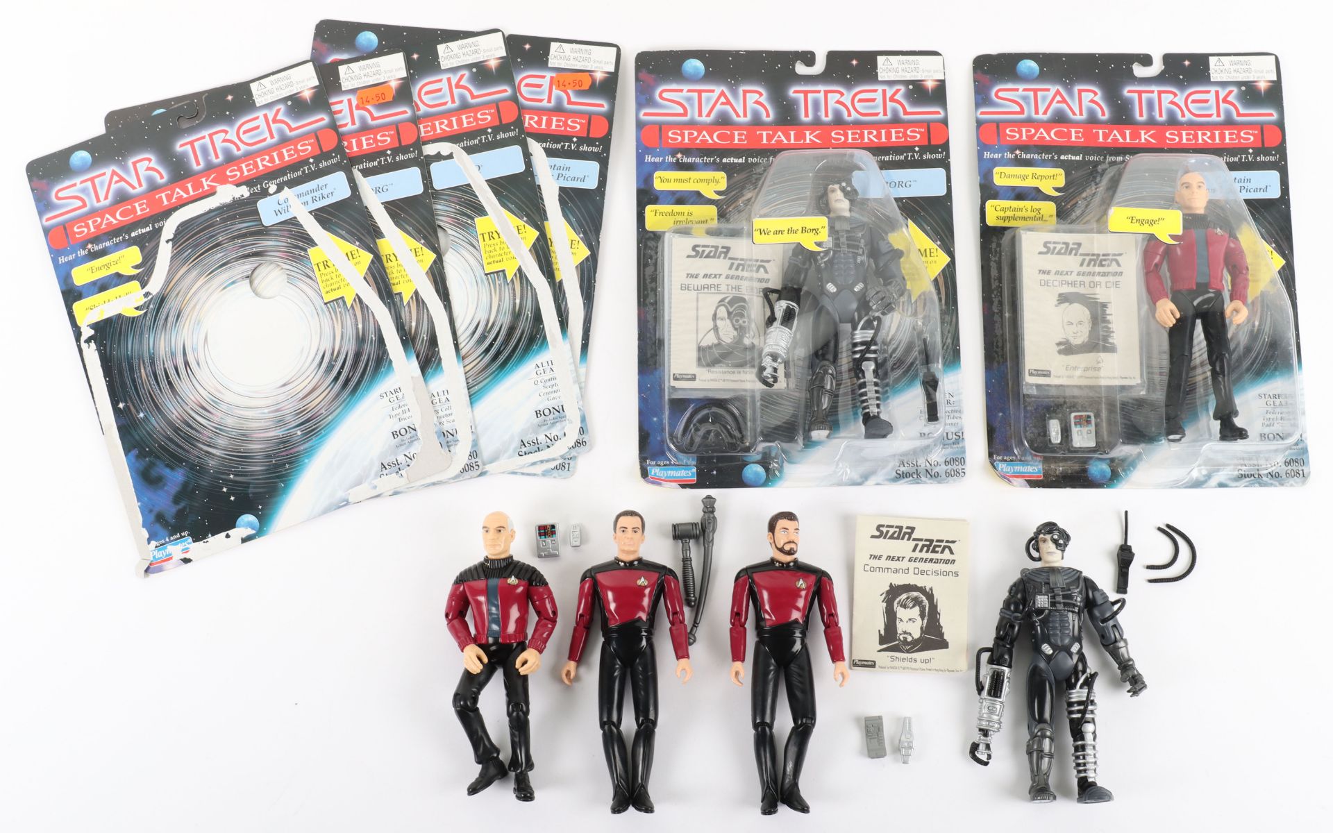 Playmates Star Trek Space Talking series MOC figures - Image 2 of 4