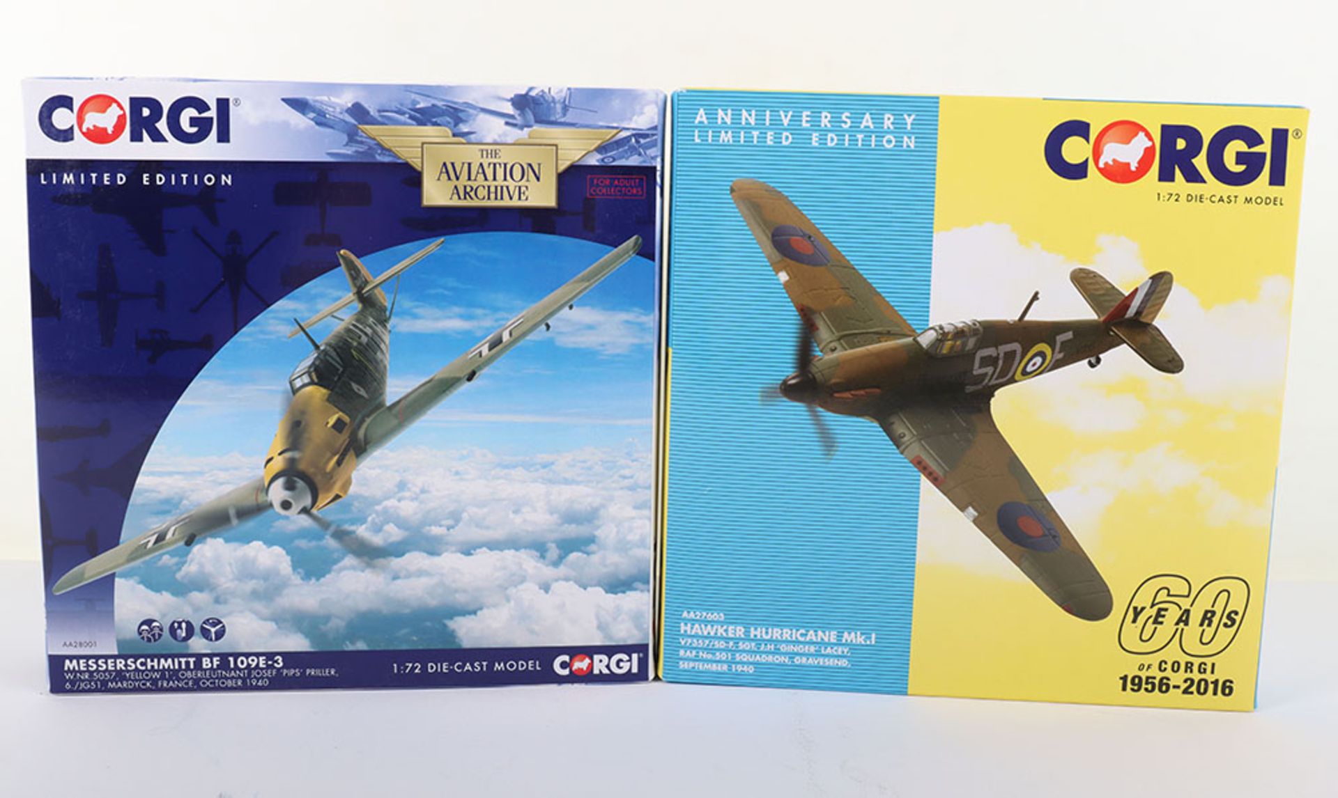 Two Corgi “The Aviation Archive” AA28001 and AA27603 boxed models