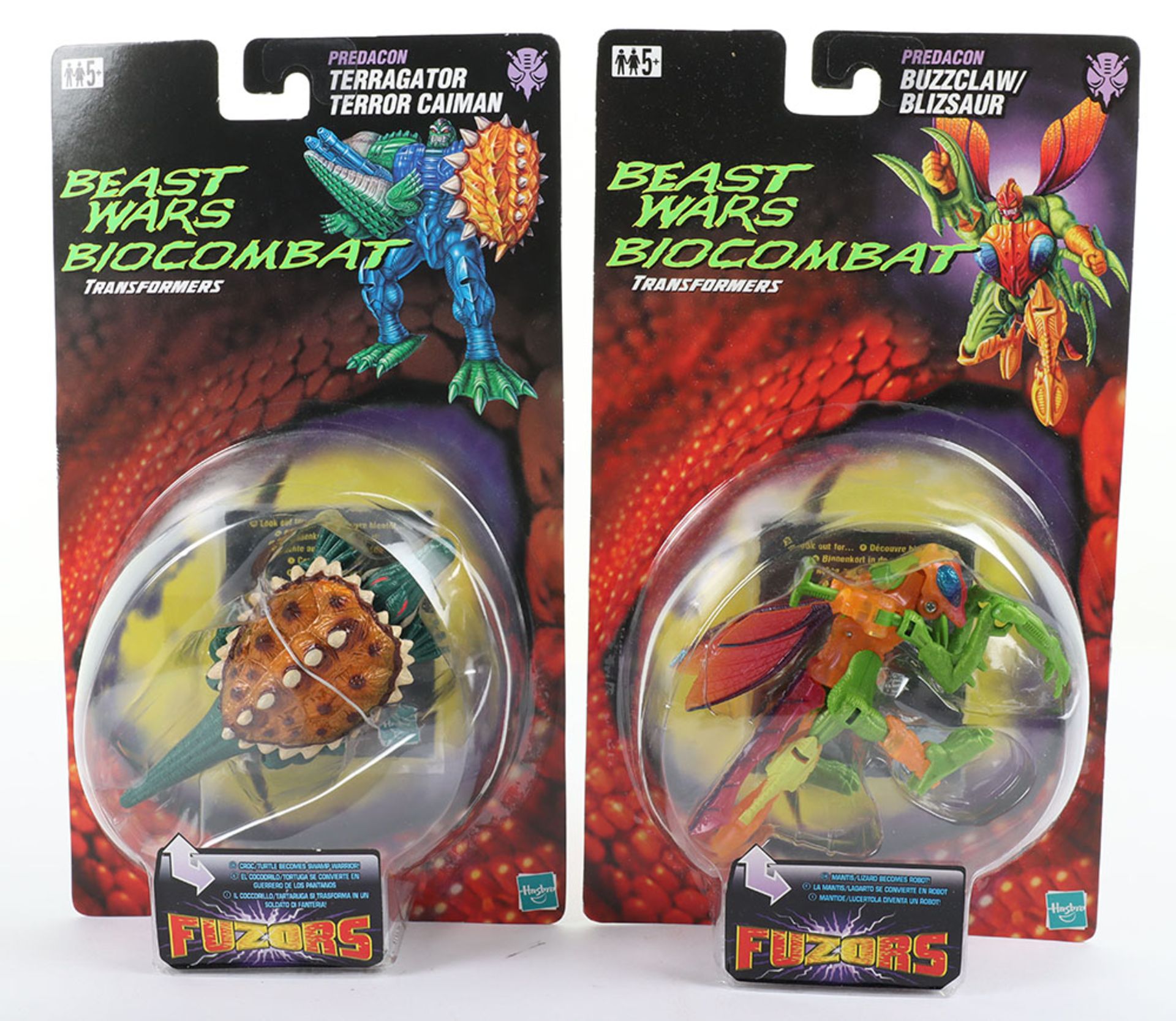 Two Hasbro Transformers Beast Wars Basic class sealed figures