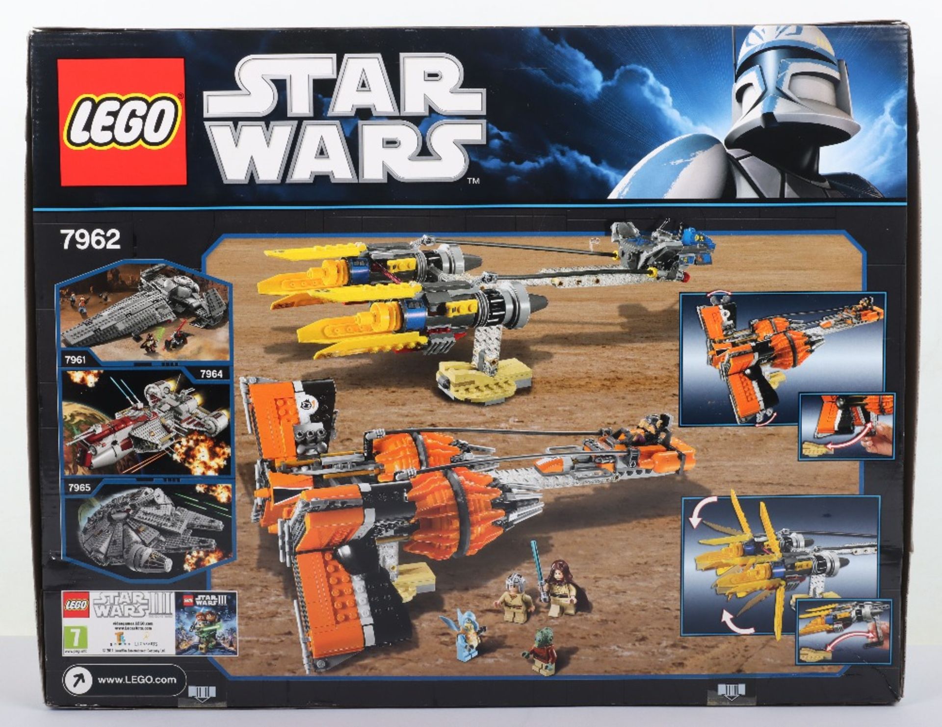Lego Star Wars 7962 Anakin’s & Sebulba’s Prodracers boxed - Image 2 of 7