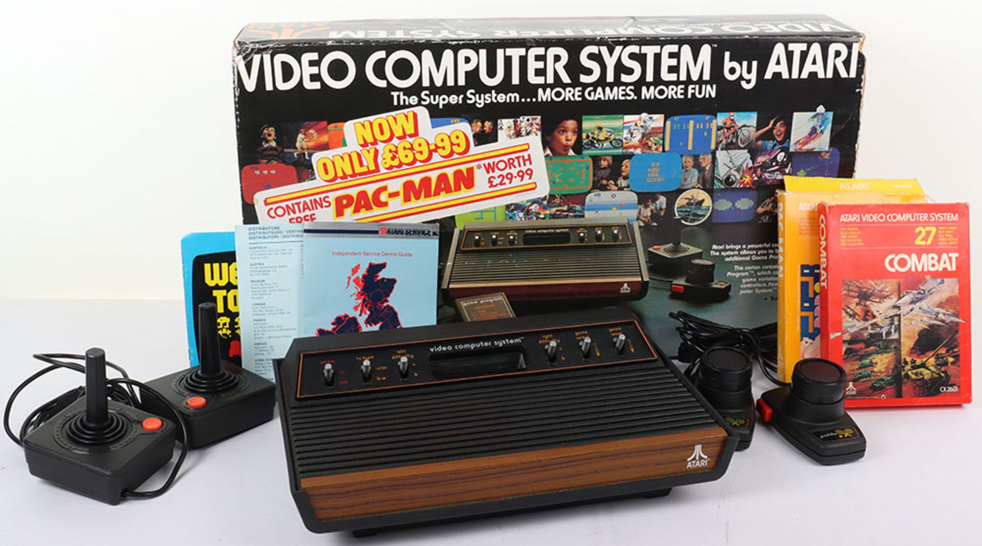 Vintage Atari Video Computer system CX-2600 boxed complete - Image 6 of 8