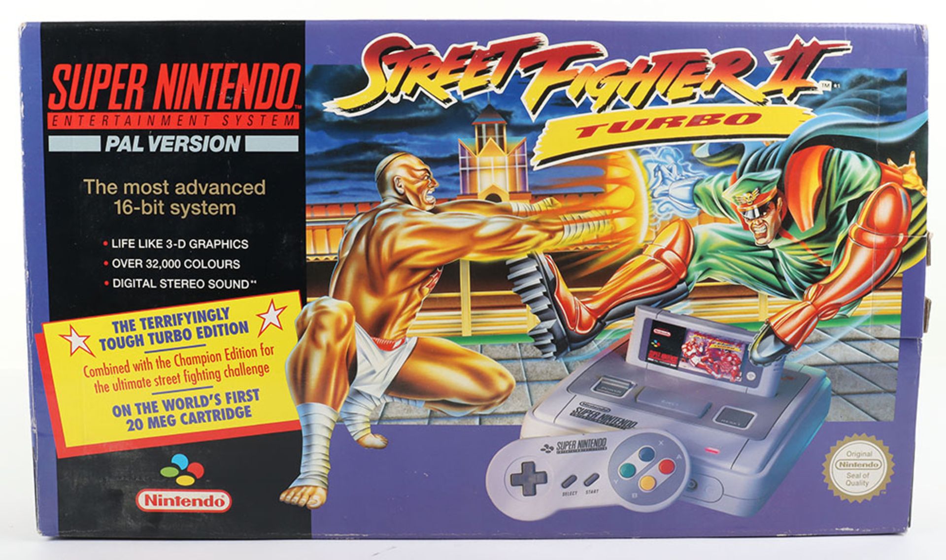 Super Nintendo Street Fighter 2 Turbo edition boxed