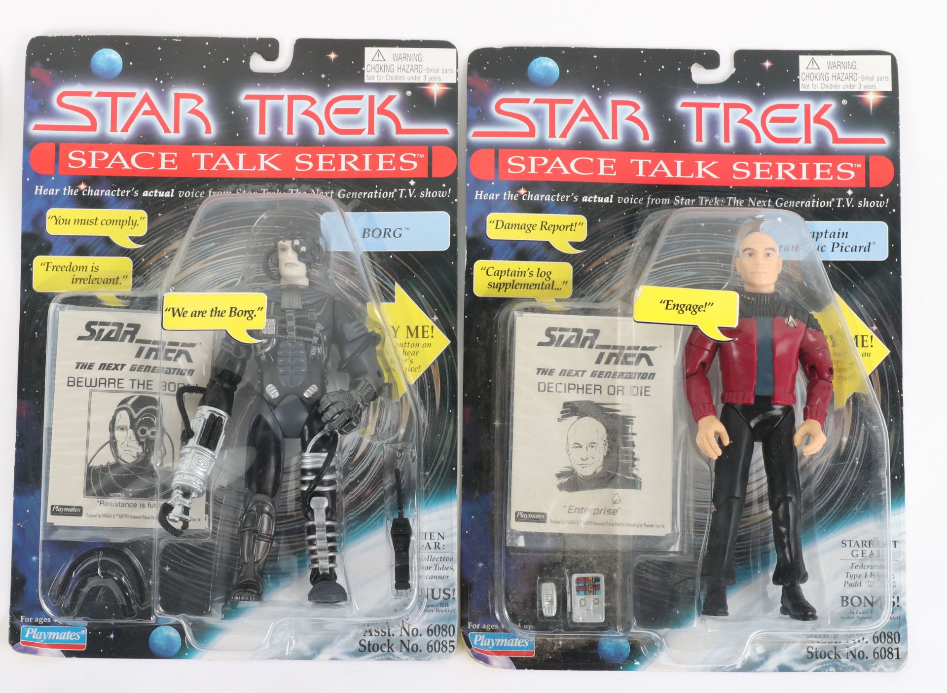 Playmates Star Trek Space Talking series MOC figures - Image 3 of 4