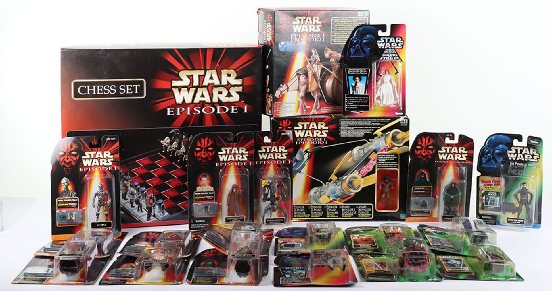 Star Wars Hasbro Episode One boxed and carded figures