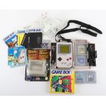 Vintage Nintendo Gameboy DMG-01 in Case with games