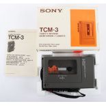 Sony Cassette Recorder TCM-3 boxed