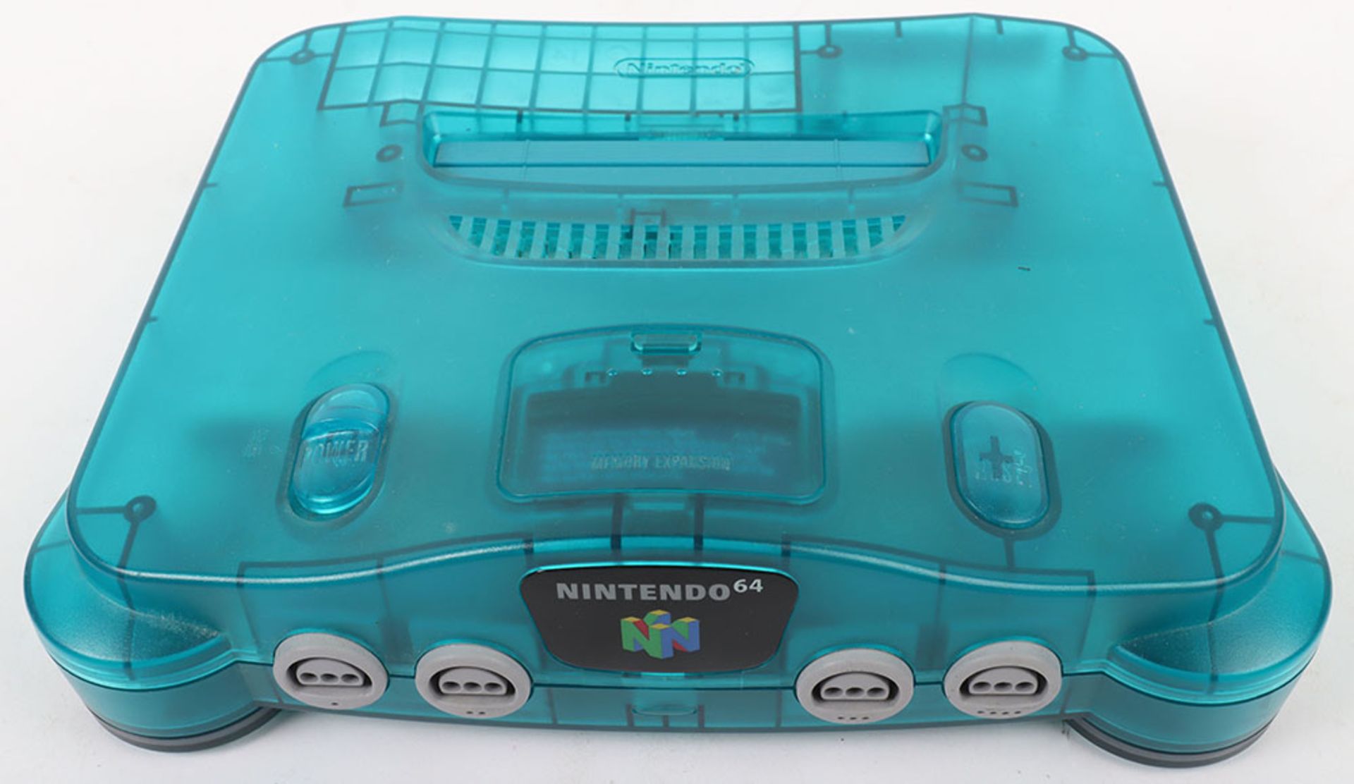 Nintendo 64 N64 Ice blue/ ocean blue console and controller with games - Image 4 of 8