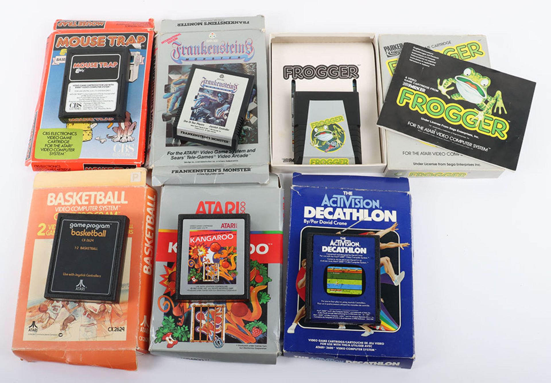 Six Vintage Atari Boxed Video Games - Image 2 of 2