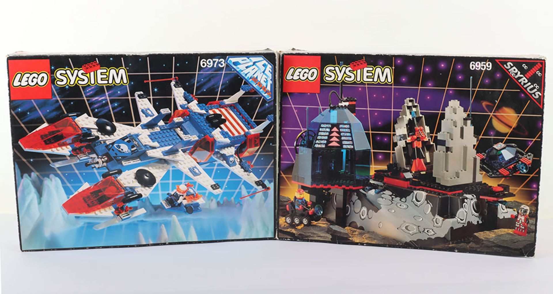 1990s Lego System 6959 box & 6973 boxed set