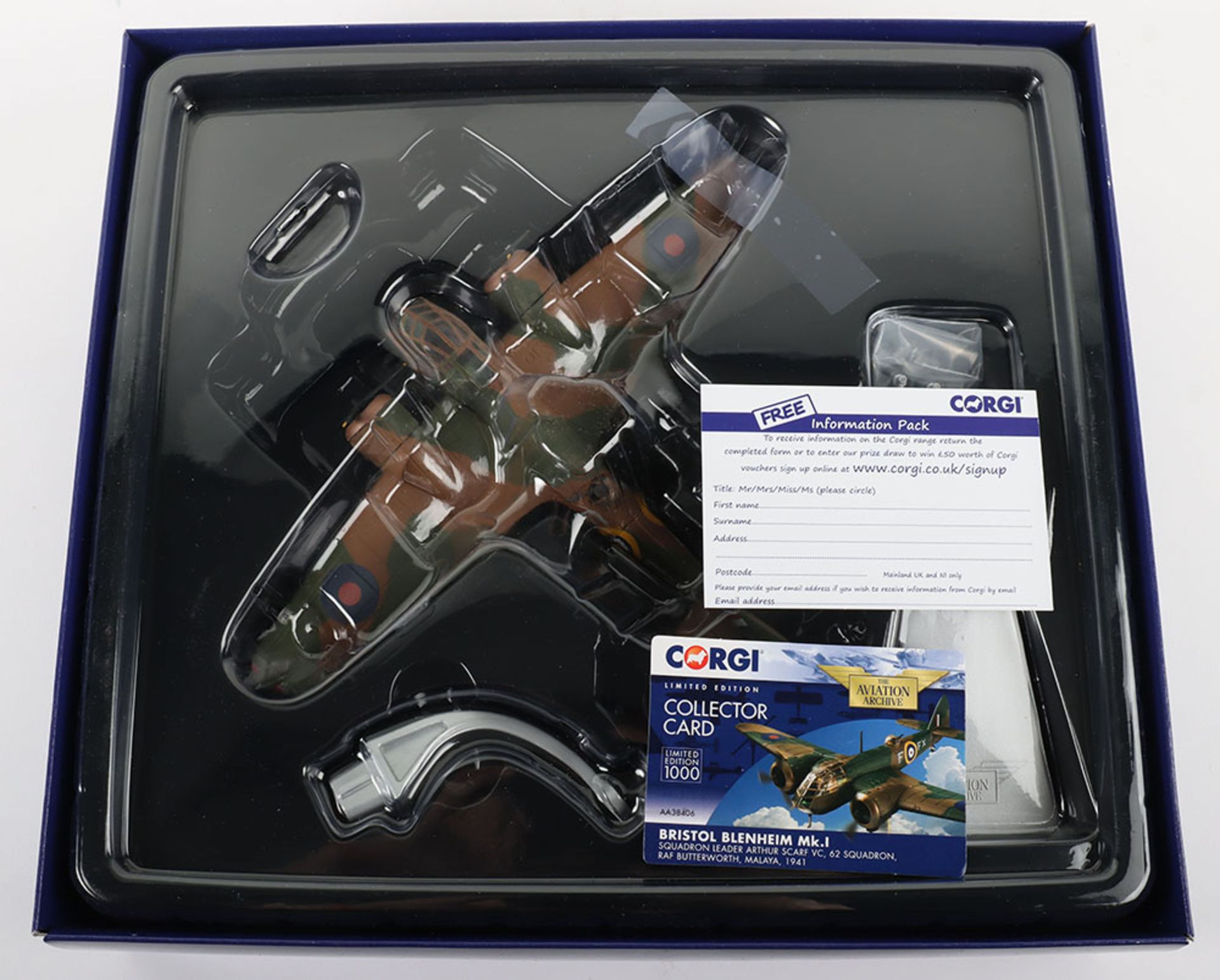 Corgi “The Aviation Archive” AA3806 Bristol Blenheim boxed - Image 5 of 6