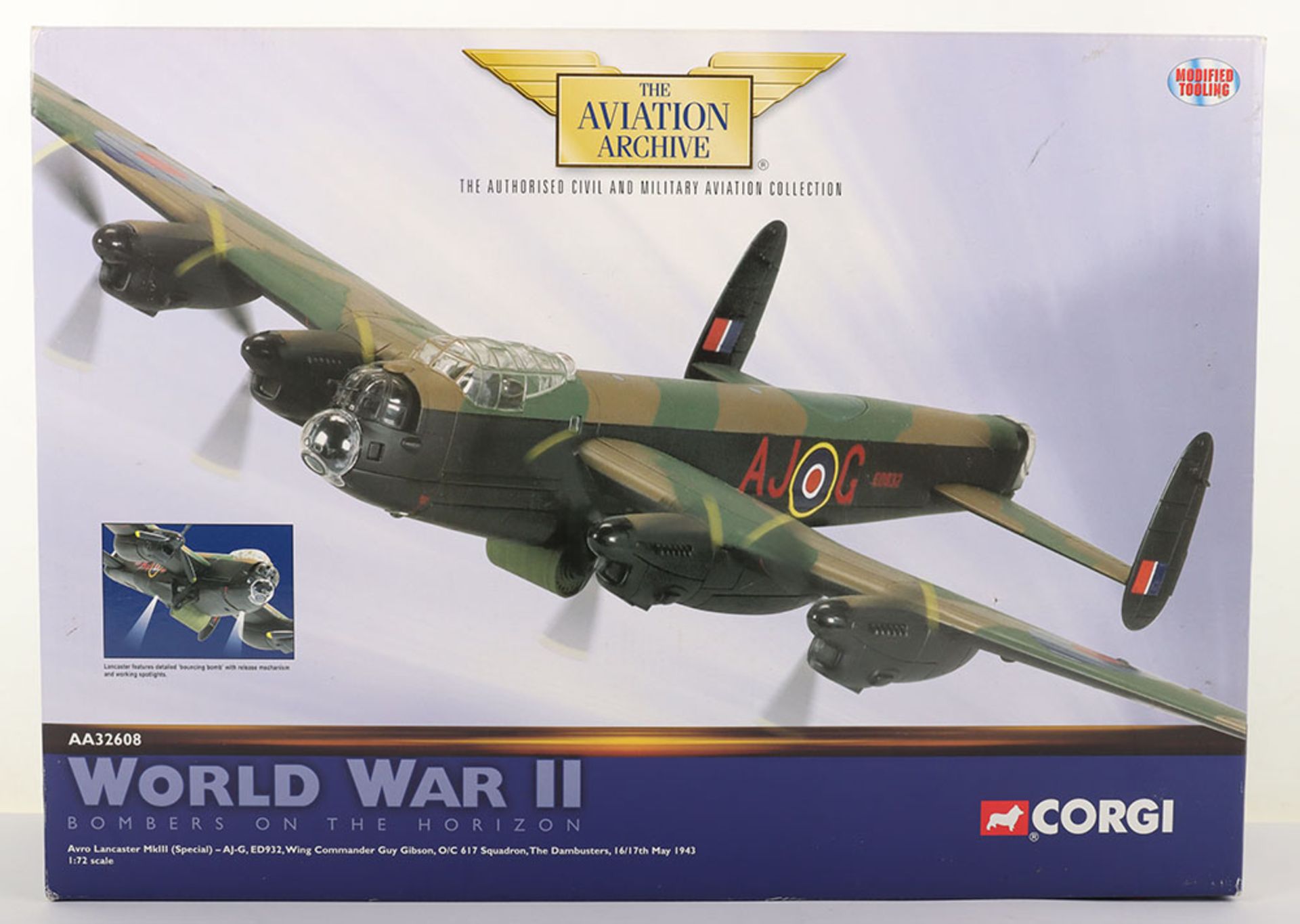 Corgi “The Aviation Archive” AA32608 Avro Lancaster Mk3 boxed model