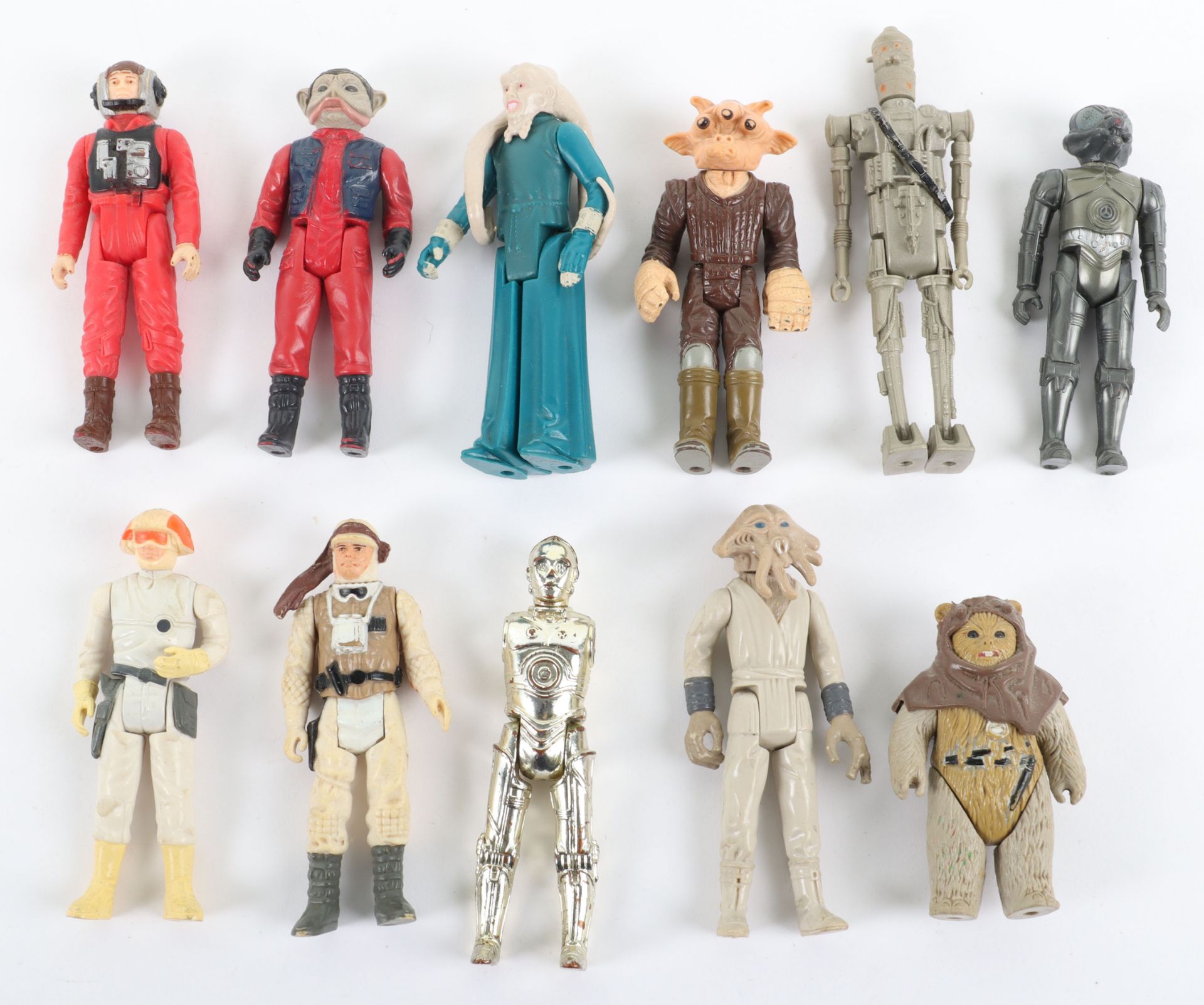 Eleven Vintage Loose Mixed Wave Star Wars Action Figures