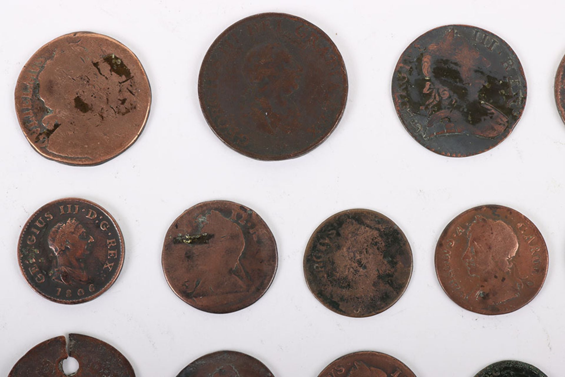 A good selection of copper coinage including 1783 Washington Independence, Charles I 1673 Farthing, - Bild 4 aus 10