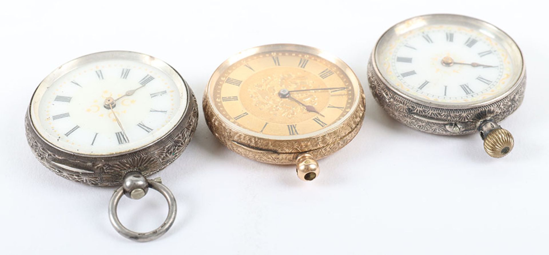 A late Victorian 14ct gold ladies pocket watch - Bild 3 aus 4