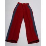 A pair of French Saint-Cyr military academy dress trousers