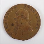 USA One Cent, 1791 Washington small eagle type, MACCLESFIELD edge