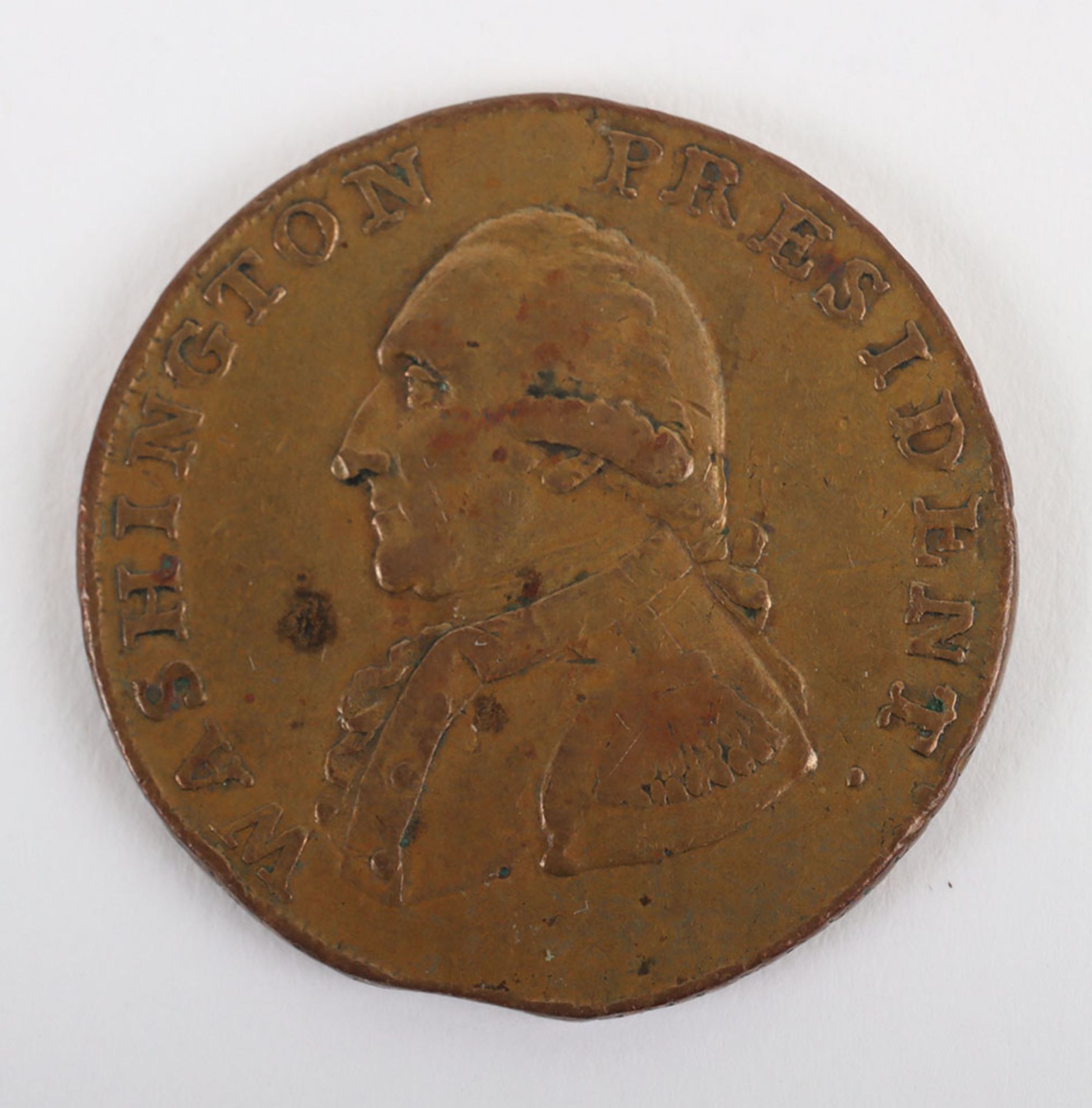 USA One Cent, 1791 Washington small eagle type, MACCLESFIELD edge