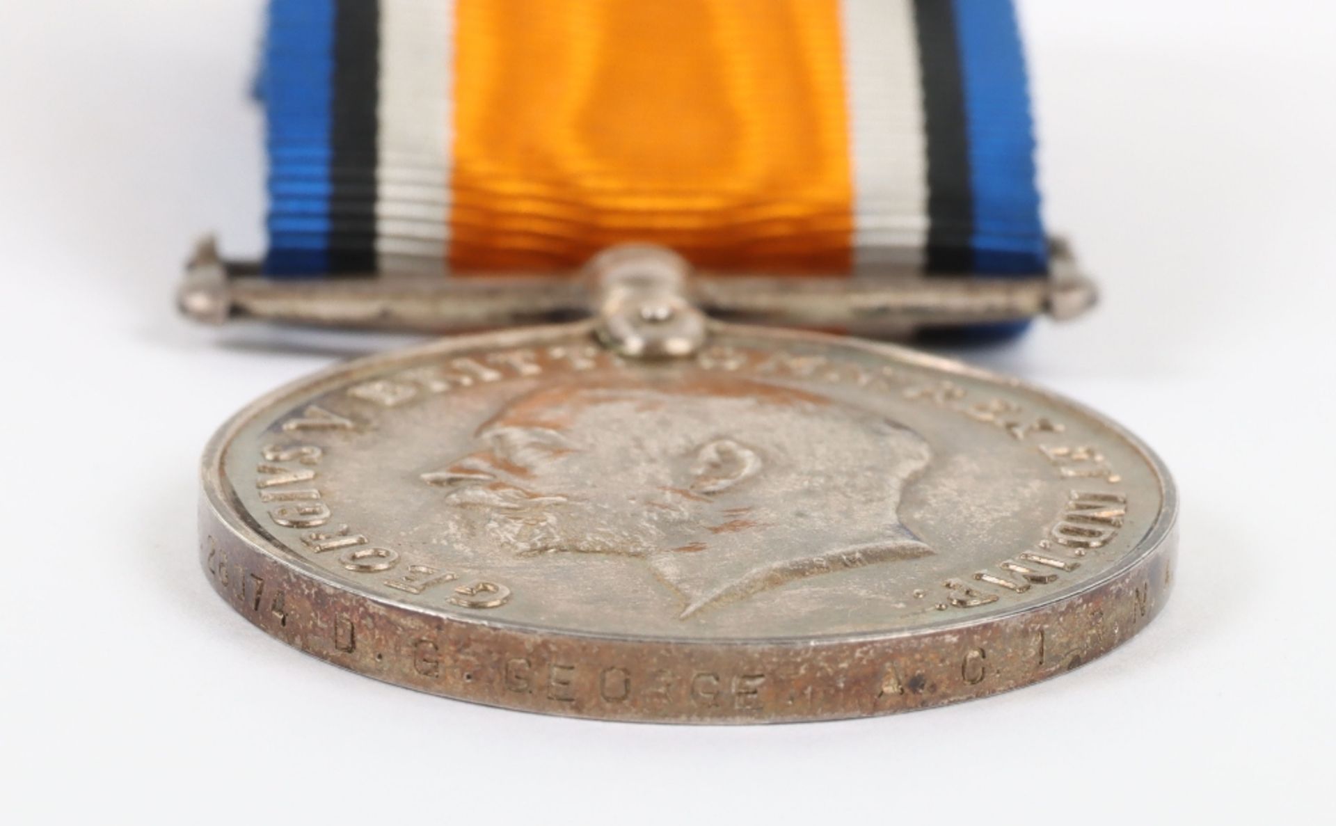 WW1 Single British War Medal Full Entitlement for Service with the Royal Naval Air Service - Bild 3 aus 3