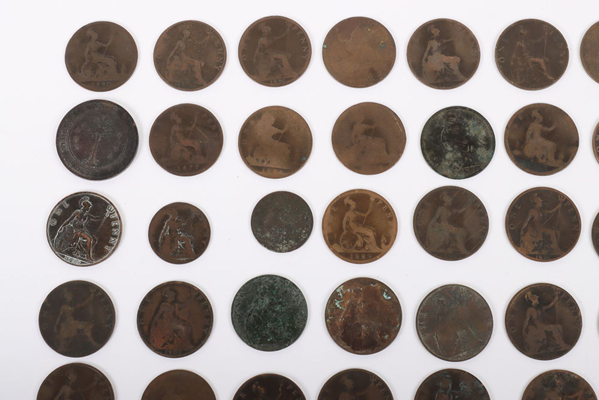Selection of Victoria copper coinage, including 1870 Ceylon - Bild 7 aus 10