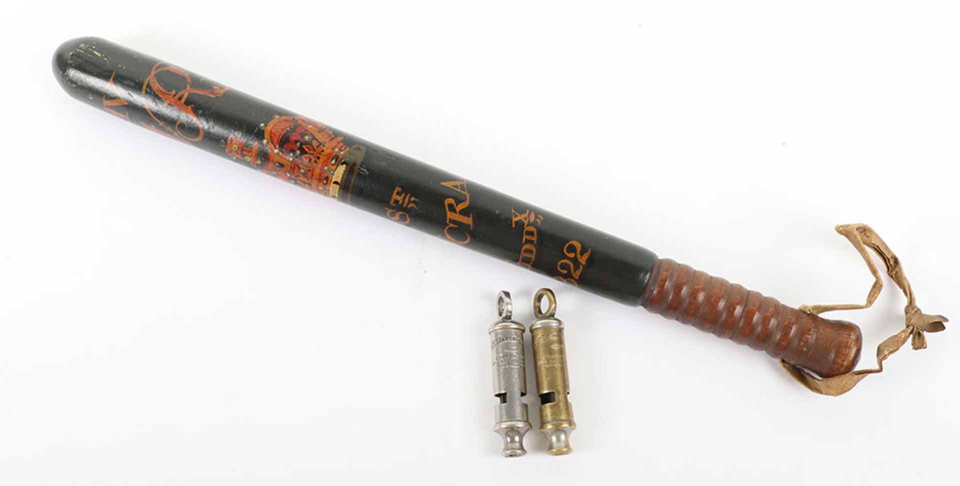 A contemporary painted ‘William IV’ police truncheon