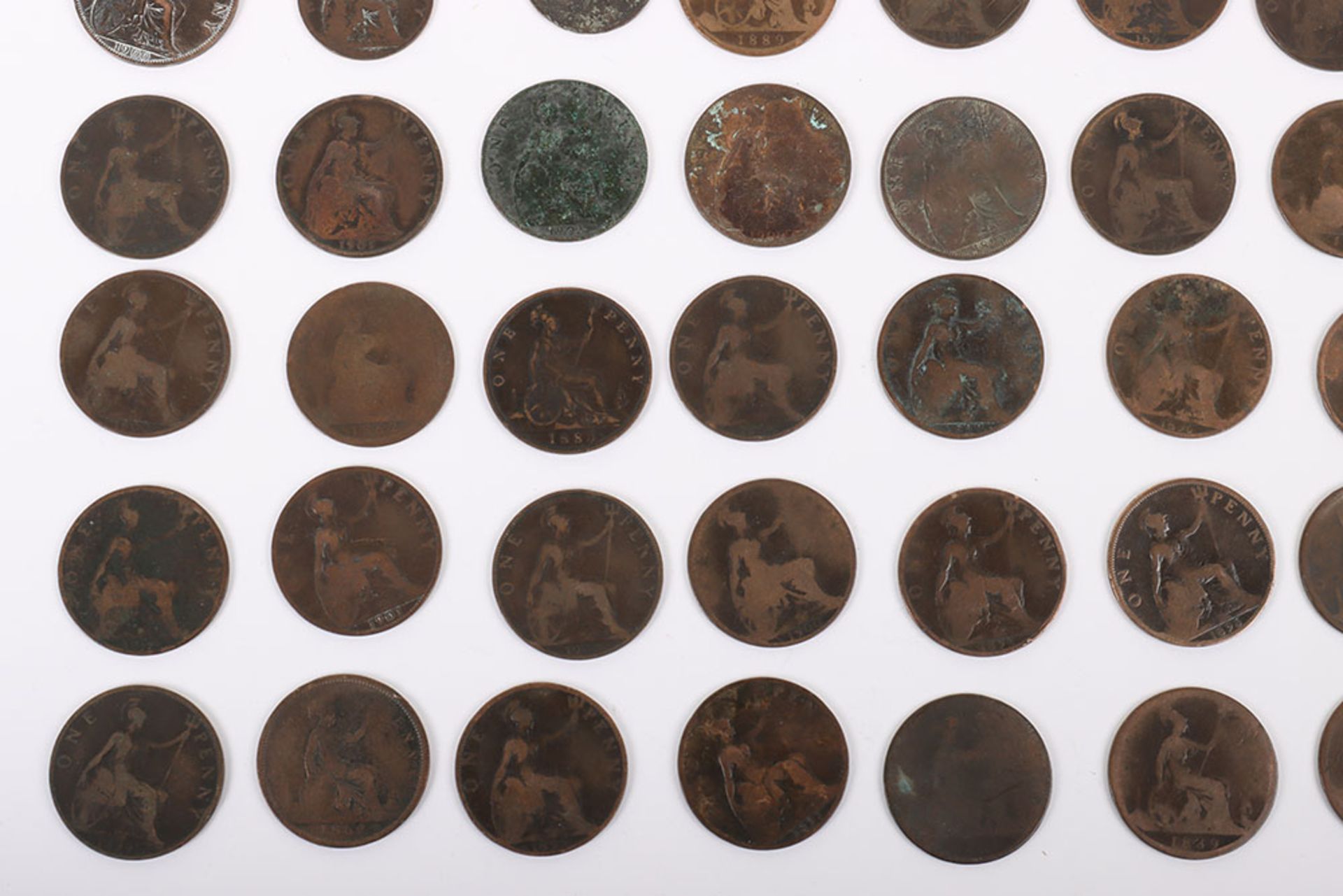 Selection of Victoria copper coinage, including 1870 Ceylon - Bild 10 aus 10
