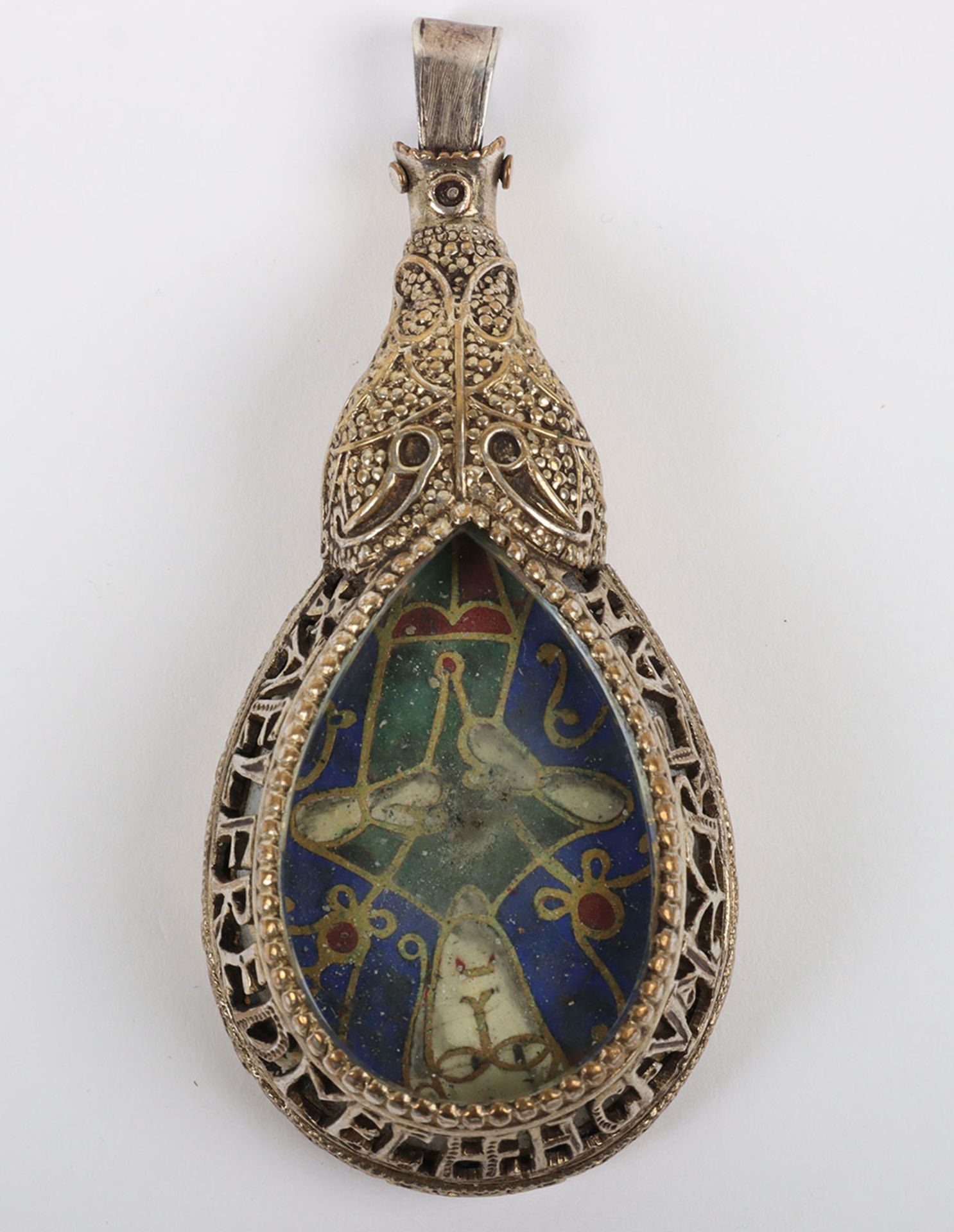 A fine copy of the Alfred Jewel, gilt metal, unmarked - Image 2 of 6