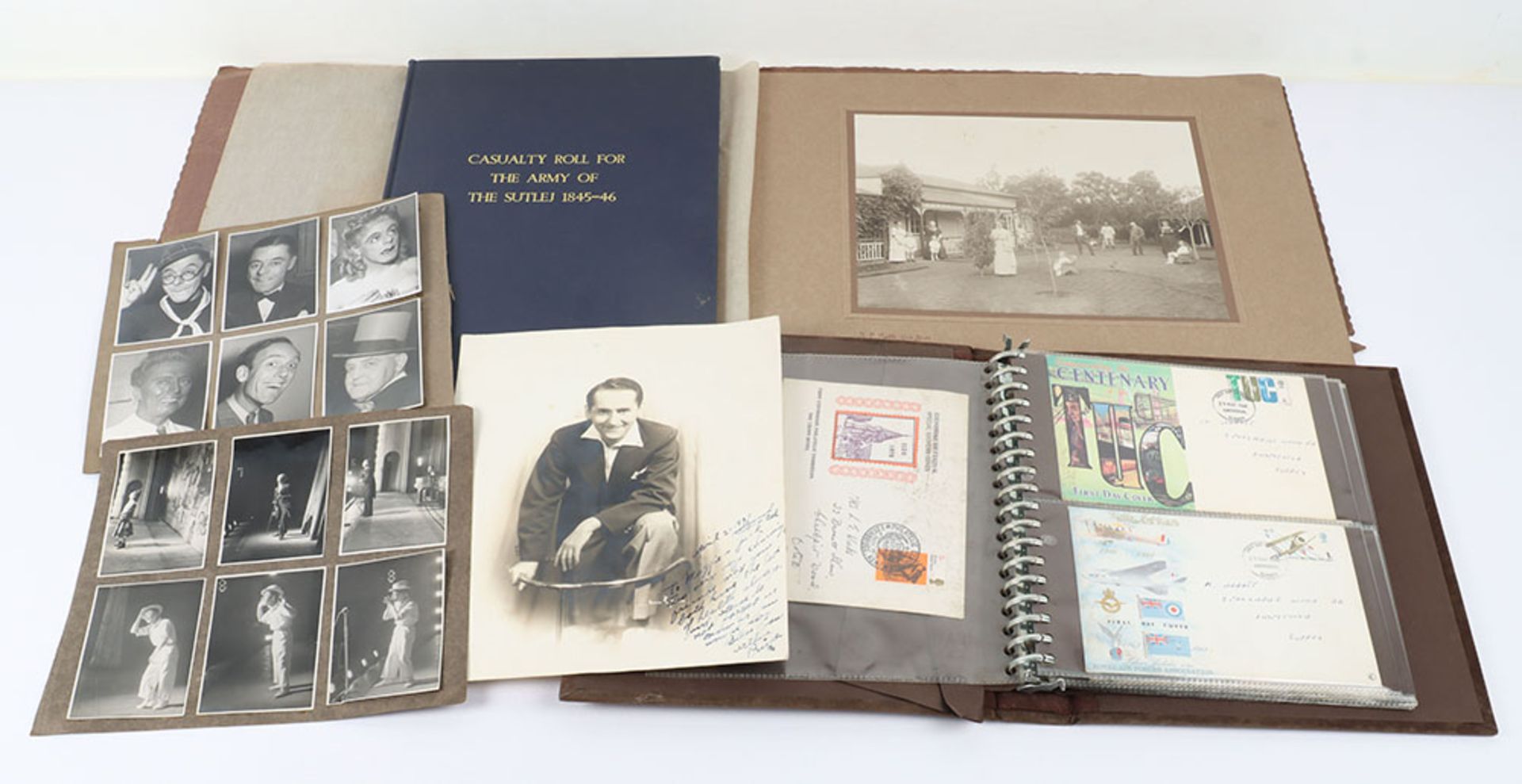 A large amount of mixed ephemera and photographs, including some signed examples