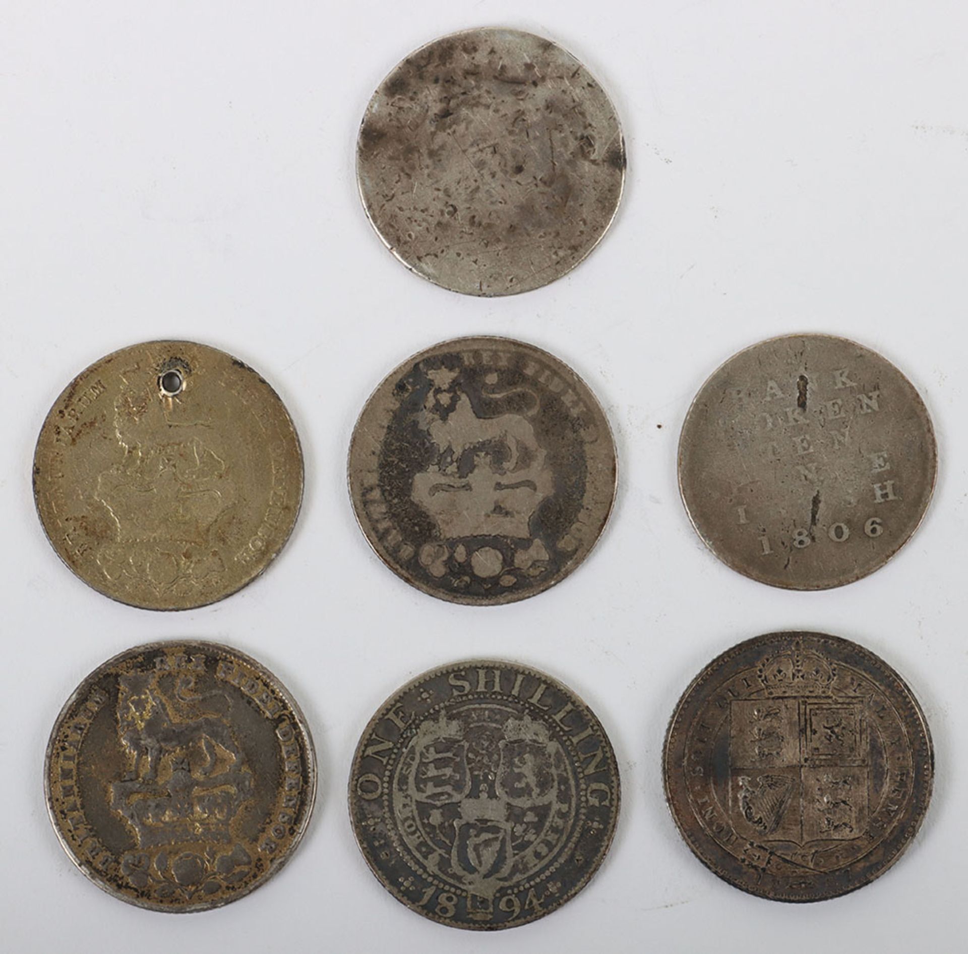 Various shillings, 3x1826 Shillings - Bild 2 aus 2