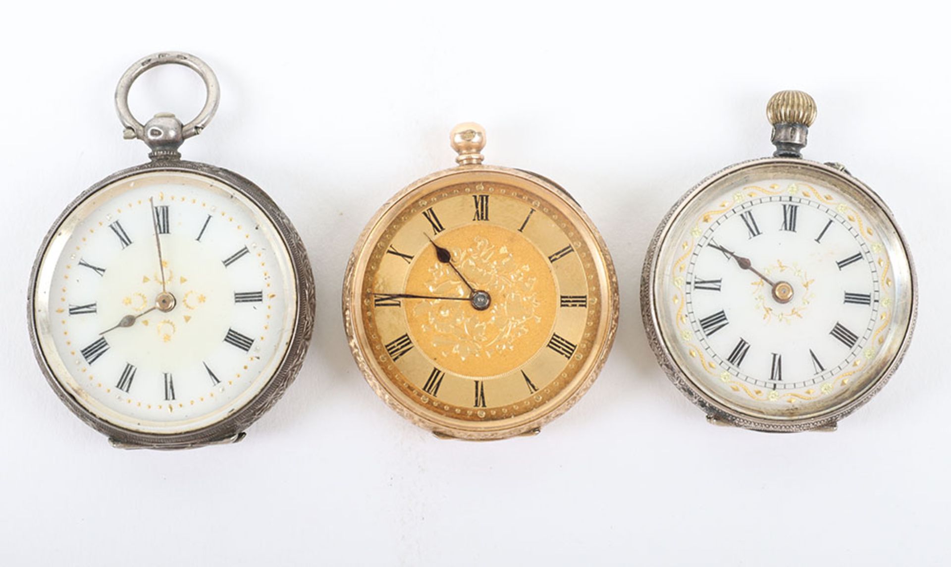 A late Victorian 14ct gold ladies pocket watch