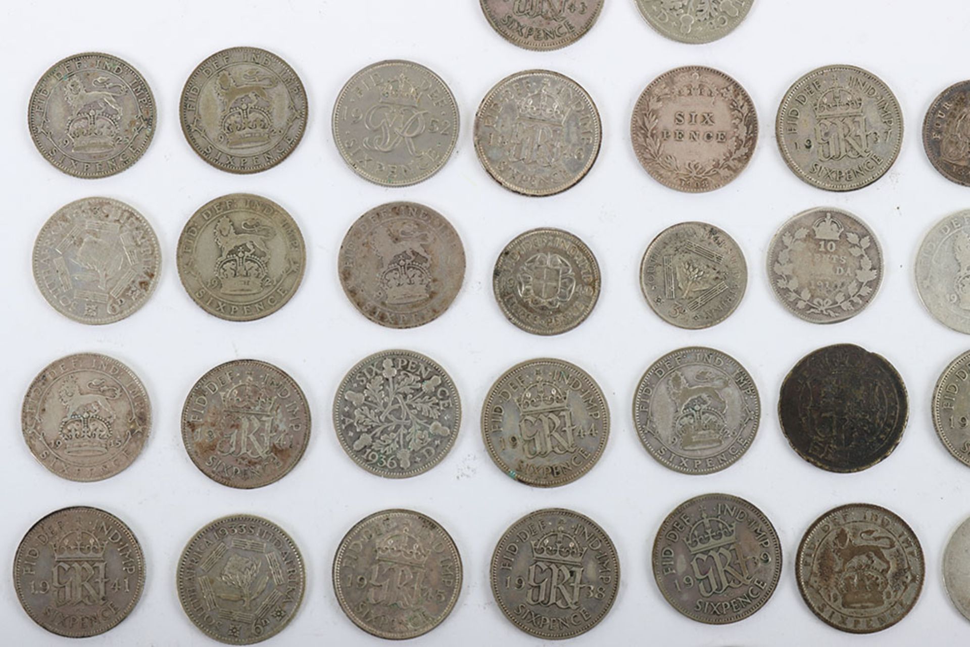 A selection of threepences and sixpences, Victoria to George VI - Bild 10 aus 10