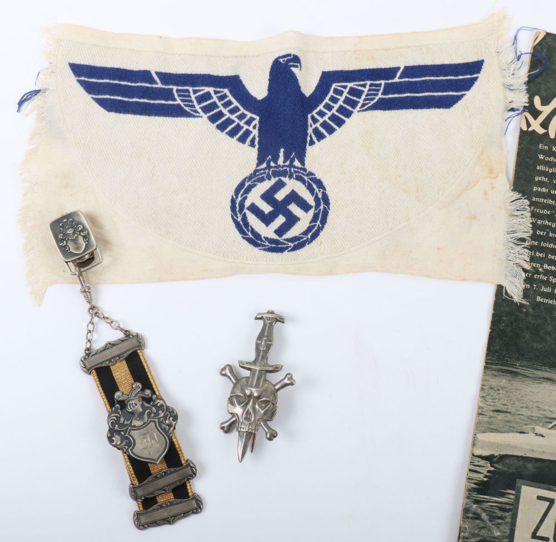 WW2 German Kriegsmarine Sports Eagle and Militaria - Bild 2 aus 3