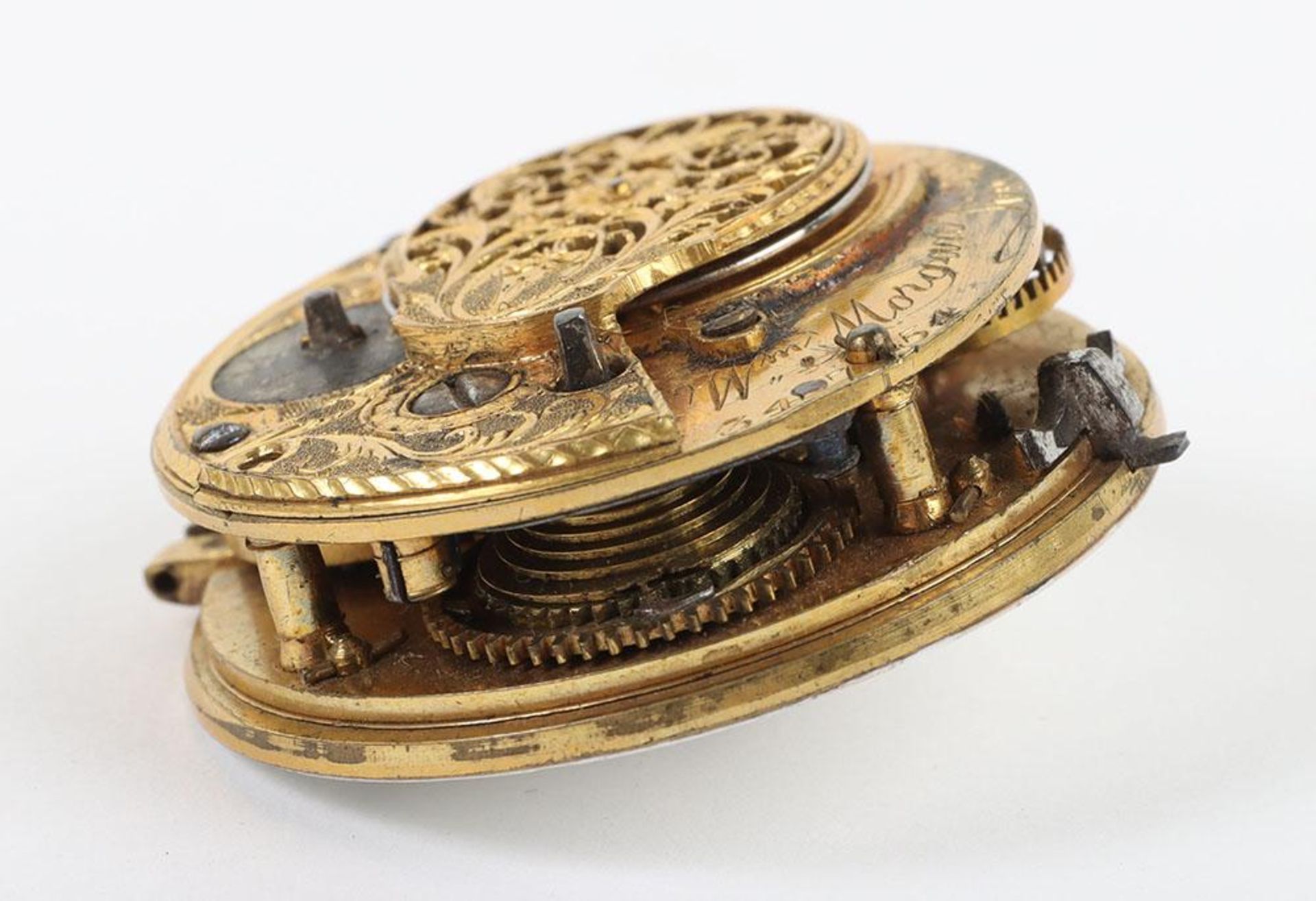 An 18th century verge pocket watch by William Morgan - Image 4 of 5