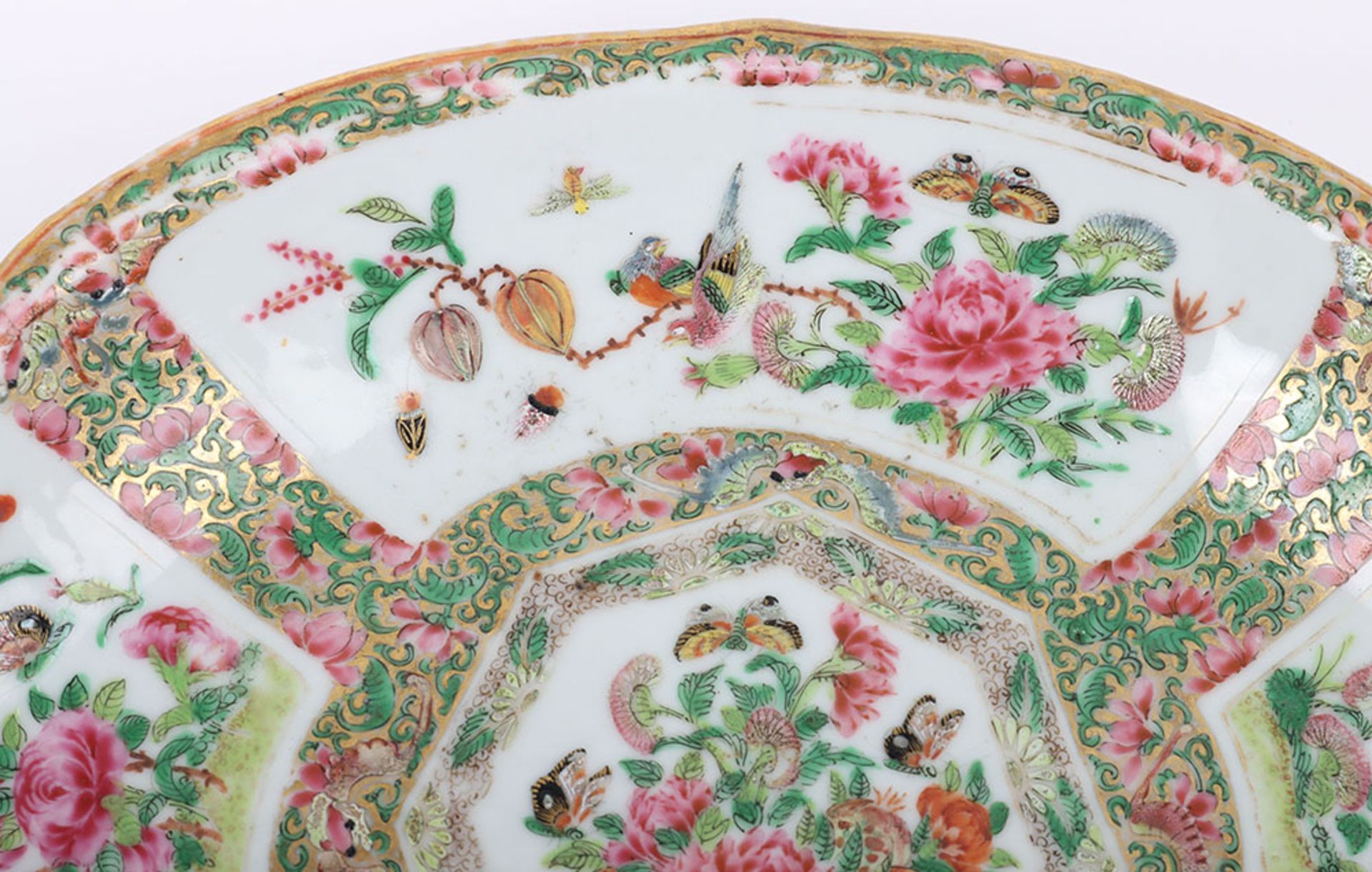 A 20th Century Chinese famille verte dish, - Image 3 of 7