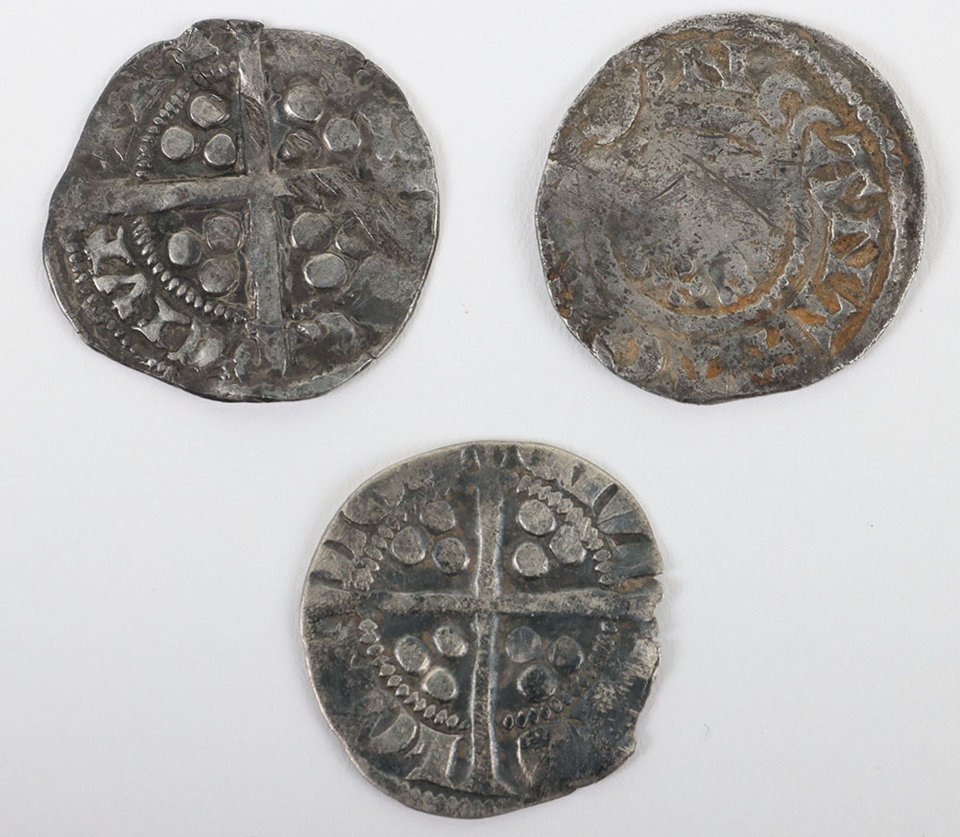 Three hammered pennies including Henry III and two Edward I - Image 2 of 2