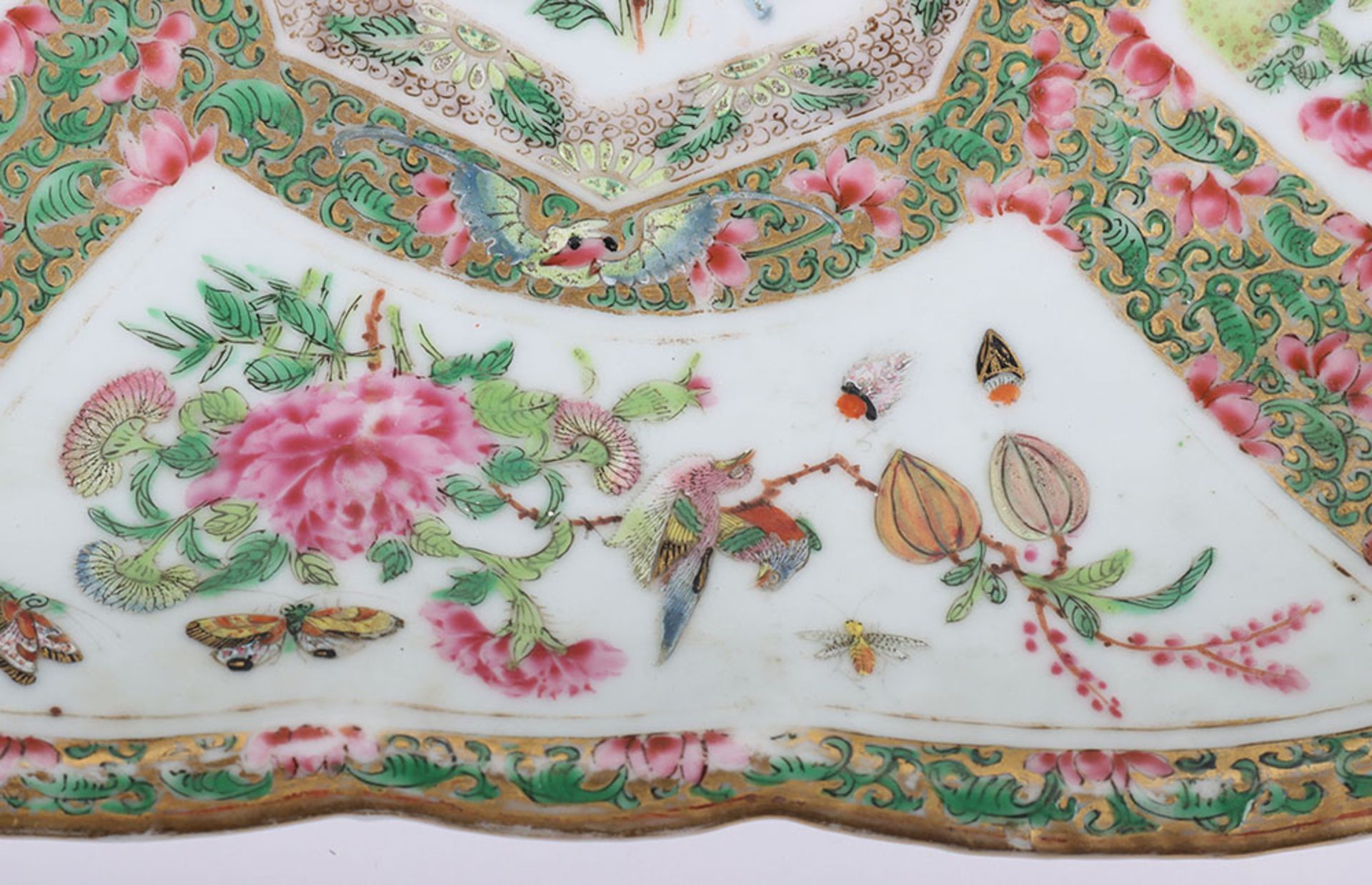 A 20th Century Chinese famille verte dish, - Image 6 of 7