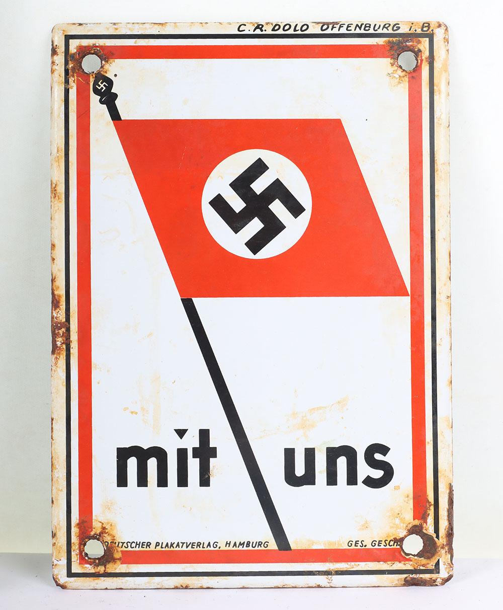 WW2 German NSDAP and DAF Enamel Signs - Image 3 of 6