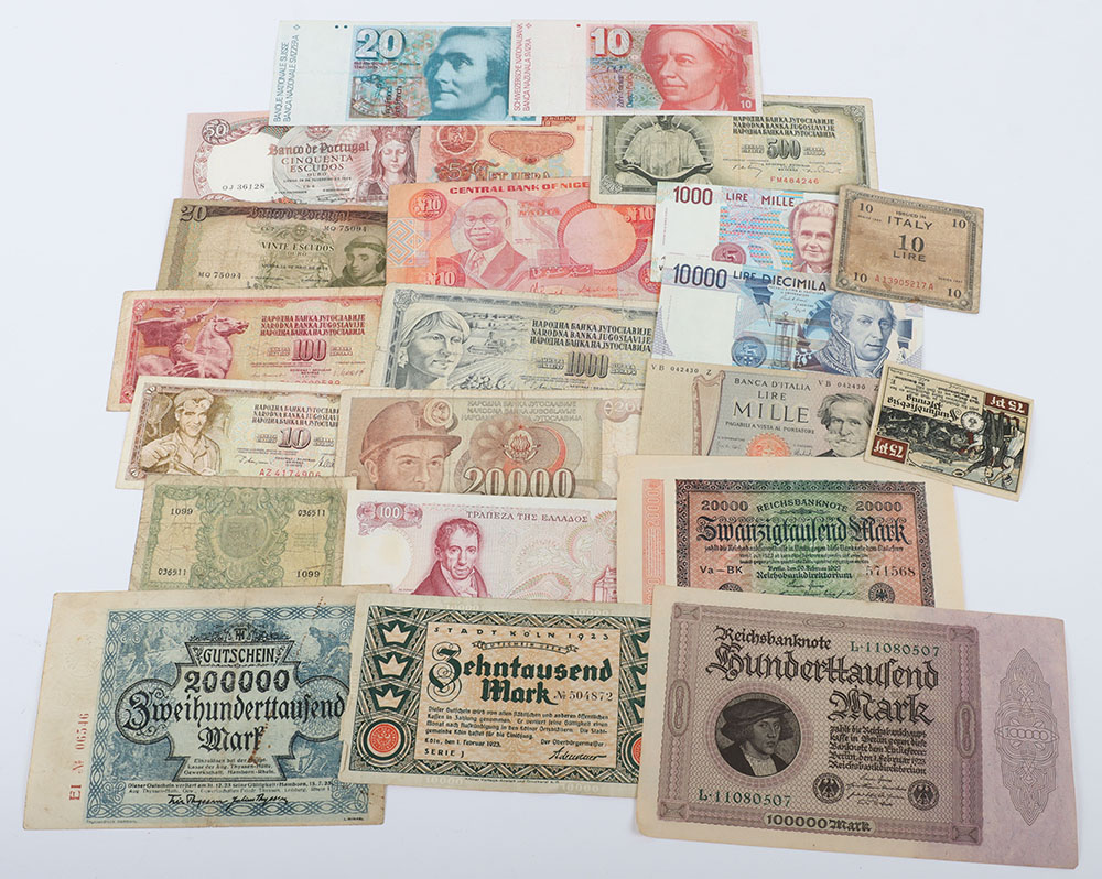 A selection of mostly GB and world Banknotes, including 18x One Pound notes, 10 Shillings - Image 7 of 7