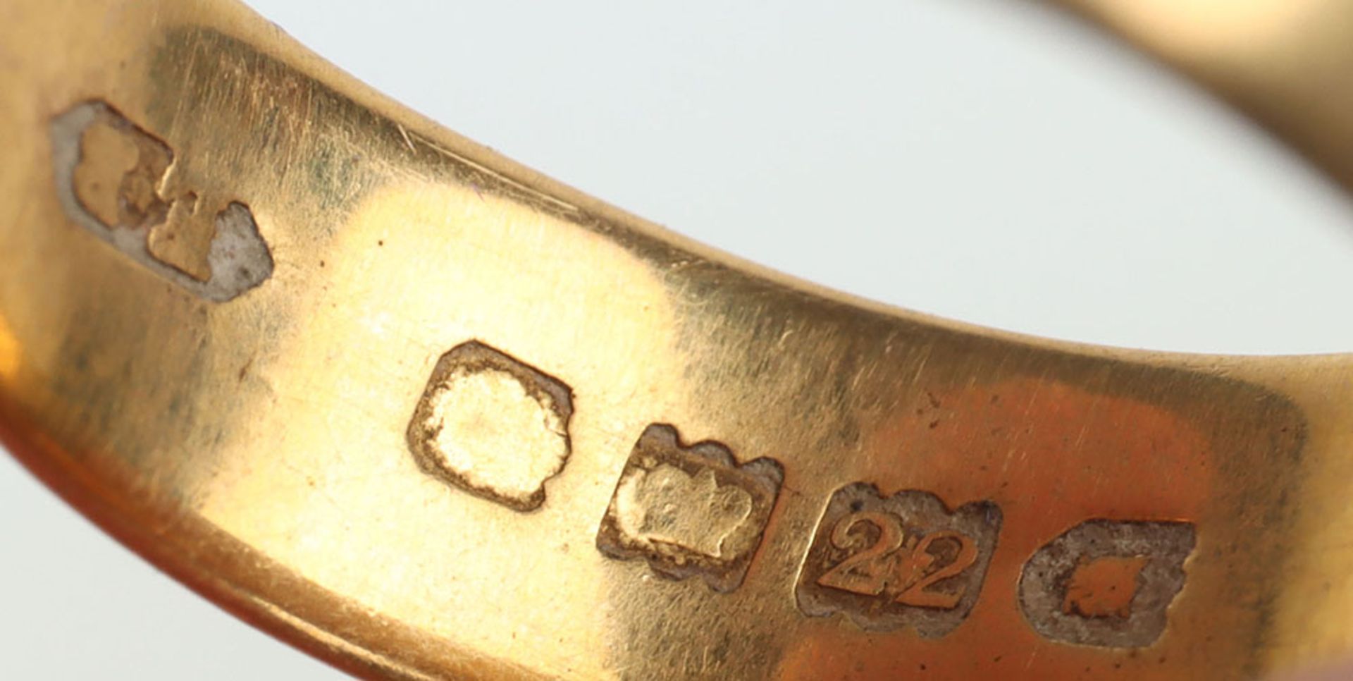 Three 22ct gold wedding rings - Image 3 of 3