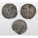 Three hammered pennies including Henry III and two Edward I