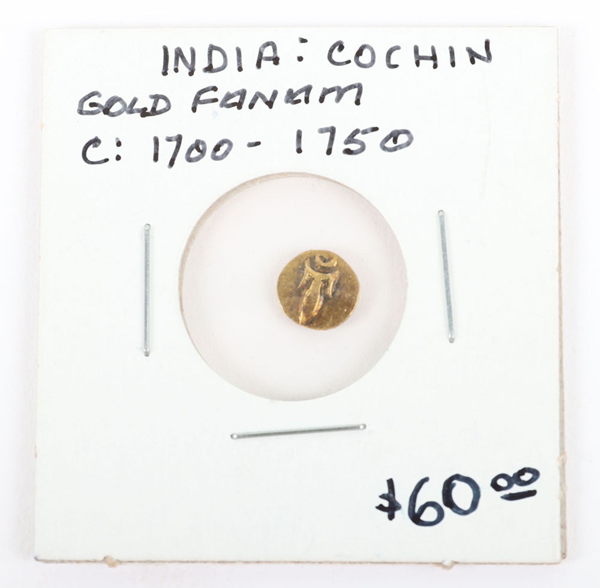 India, Cochin, Gold Fanam, 1700-1750 - Image 2 of 4
