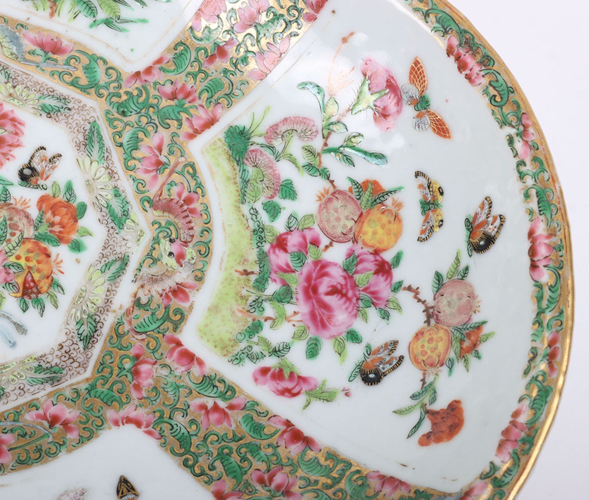 A 20th Century Chinese famille verte dish, - Image 5 of 7