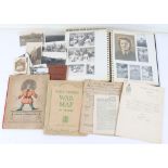 A selection of wartime documents and photographs