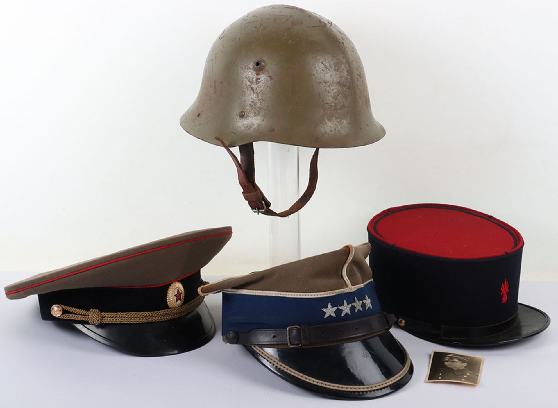 Polish Rogatywka Officers Hat and other Headgear - Image 3 of 4