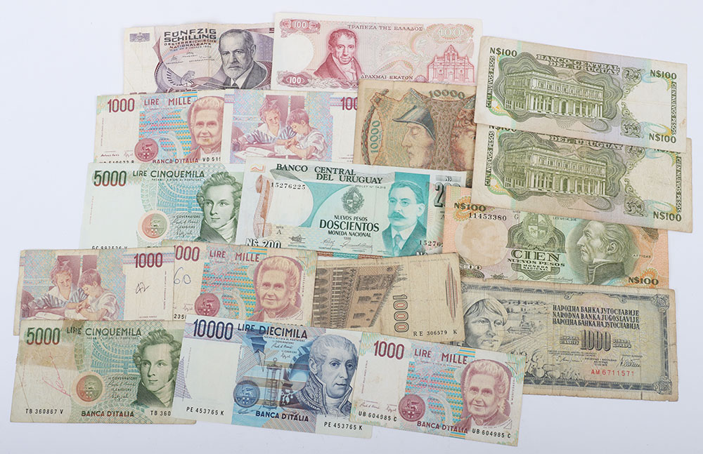 A selection of mostly GB and world Banknotes, including 18x One Pound notes, 10 Shillings - Image 2 of 7