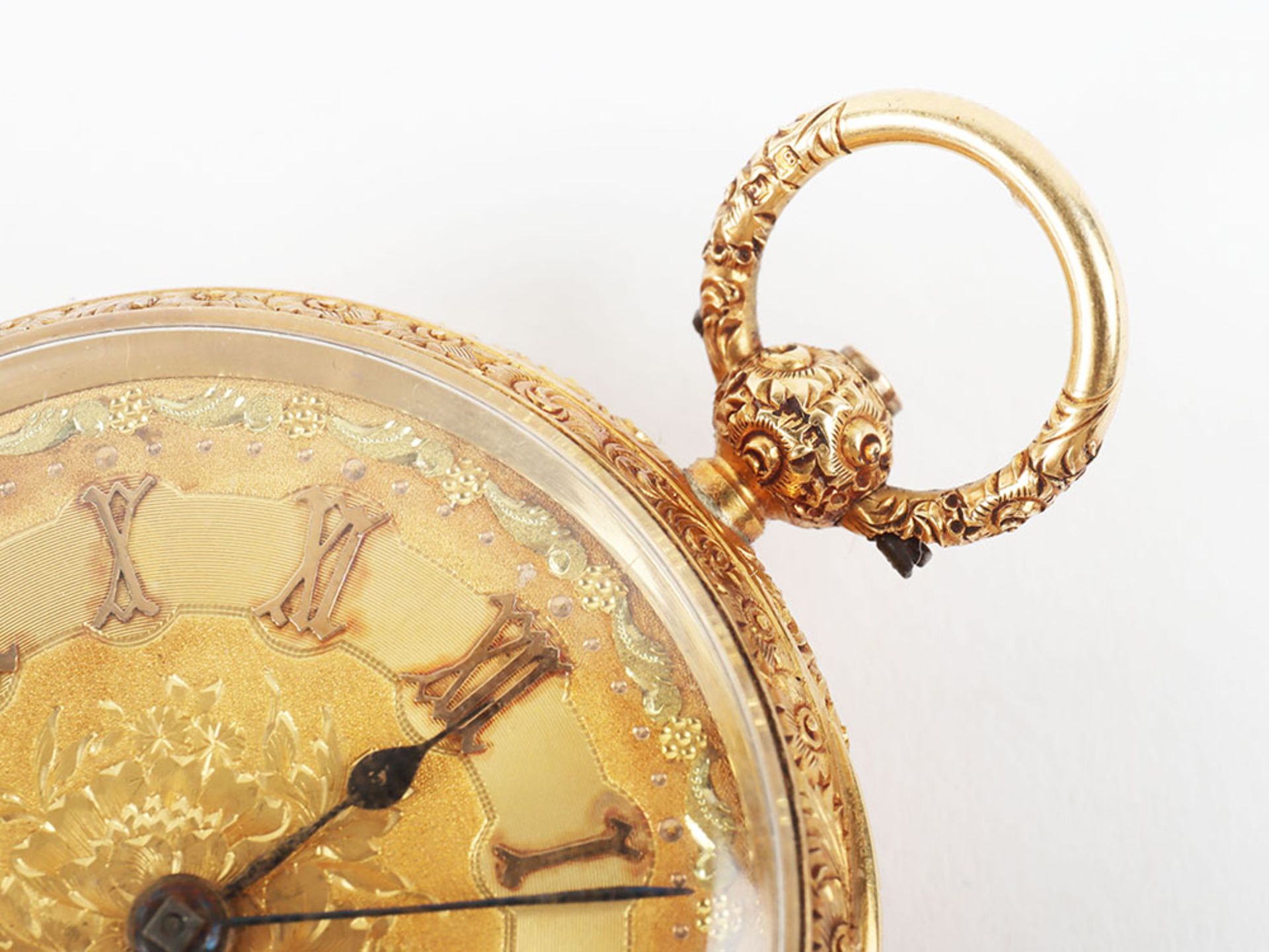 A late Victorian 18ct gold ladies pocket watch - Bild 5 aus 8