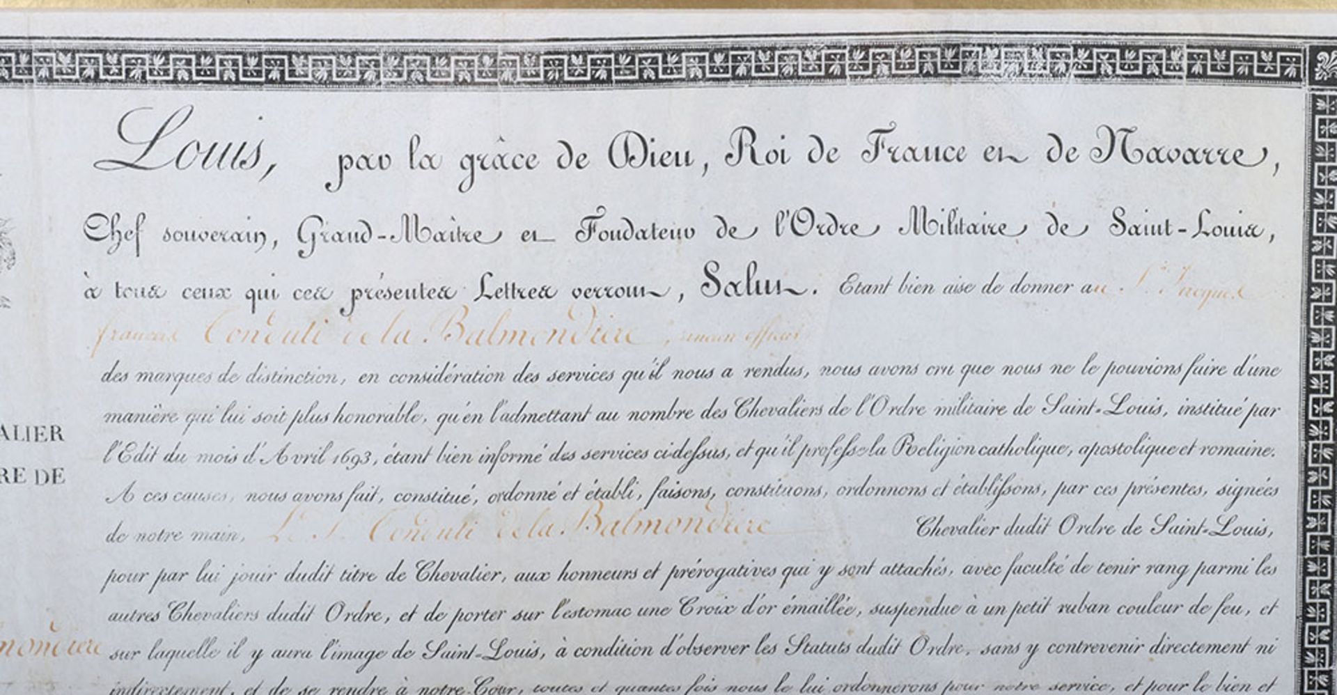 French Military Award Lettres de Chevalier, circa 1860 - Bild 7 aus 7