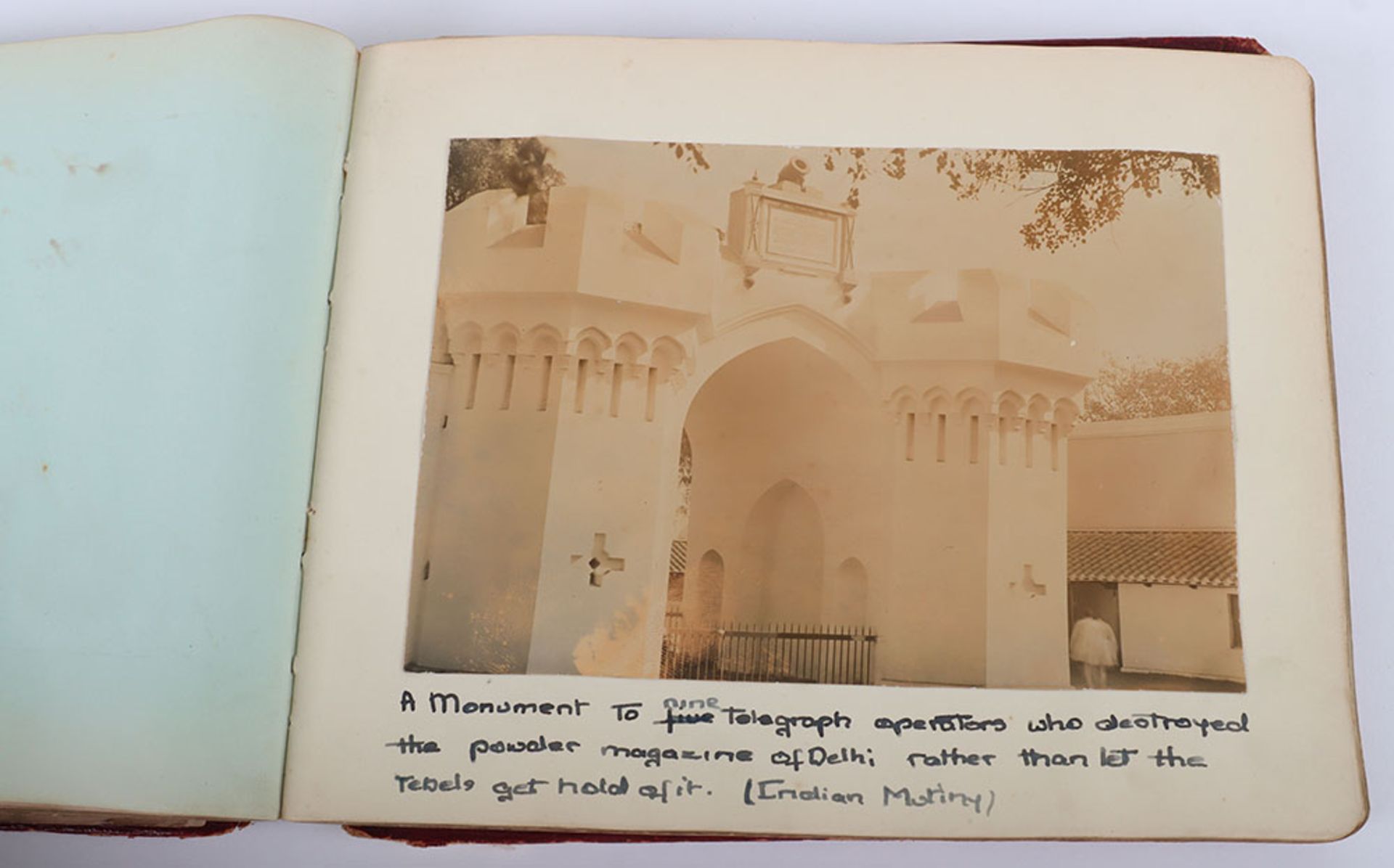 Photograph Album with images of ther Delhi Durbar, troops lining streets, Elephants, sacred cows bel - Image 34 of 48