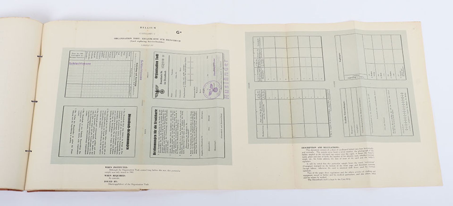 Identity Documents in Holland Belgium and Luxembourg (Supreme Headquarters Allied Expeditionary Forc - Image 10 of 14