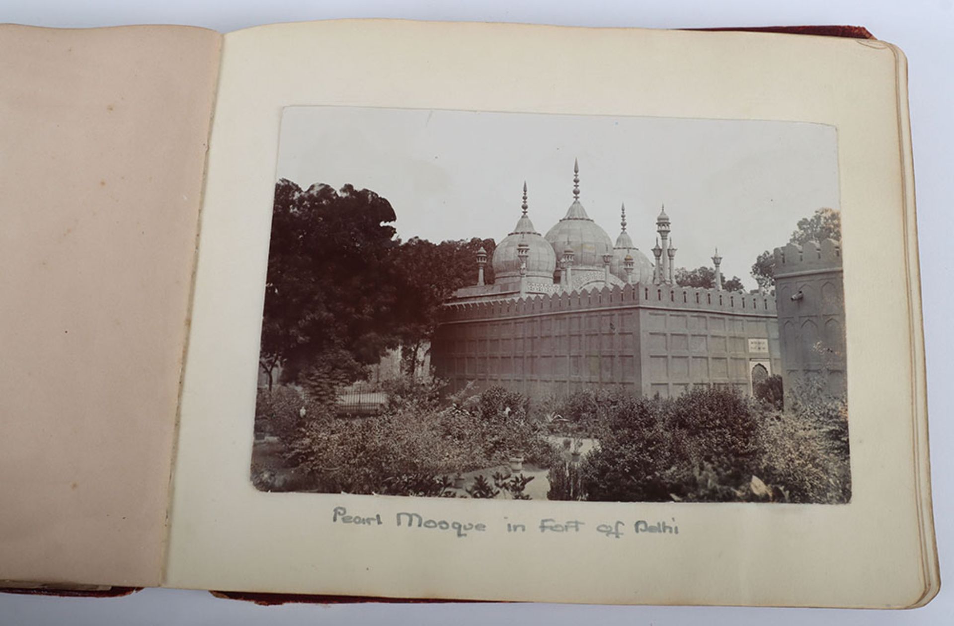 Photograph Album with images of ther Delhi Durbar, troops lining streets, Elephants, sacred cows bel - Image 30 of 48