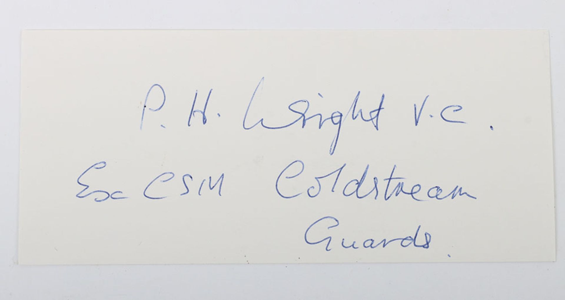 Victoria Cross World War II signatures on letters, cards, clipped documents etc - Bild 3 aus 9